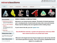 Tablet Screenshot of mineralauctions.com